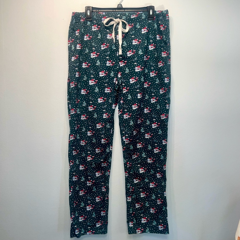 Mens Vineyard Vines Santa Whale Skis & Trees Christmas Lounge Pajama Pants